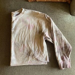 Cropped Tie Dye Sweat Shirt